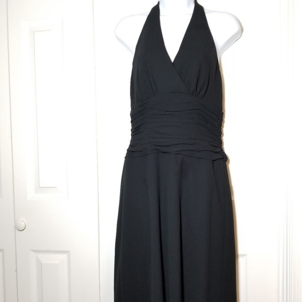 Jones Wear ruched halter backless dress